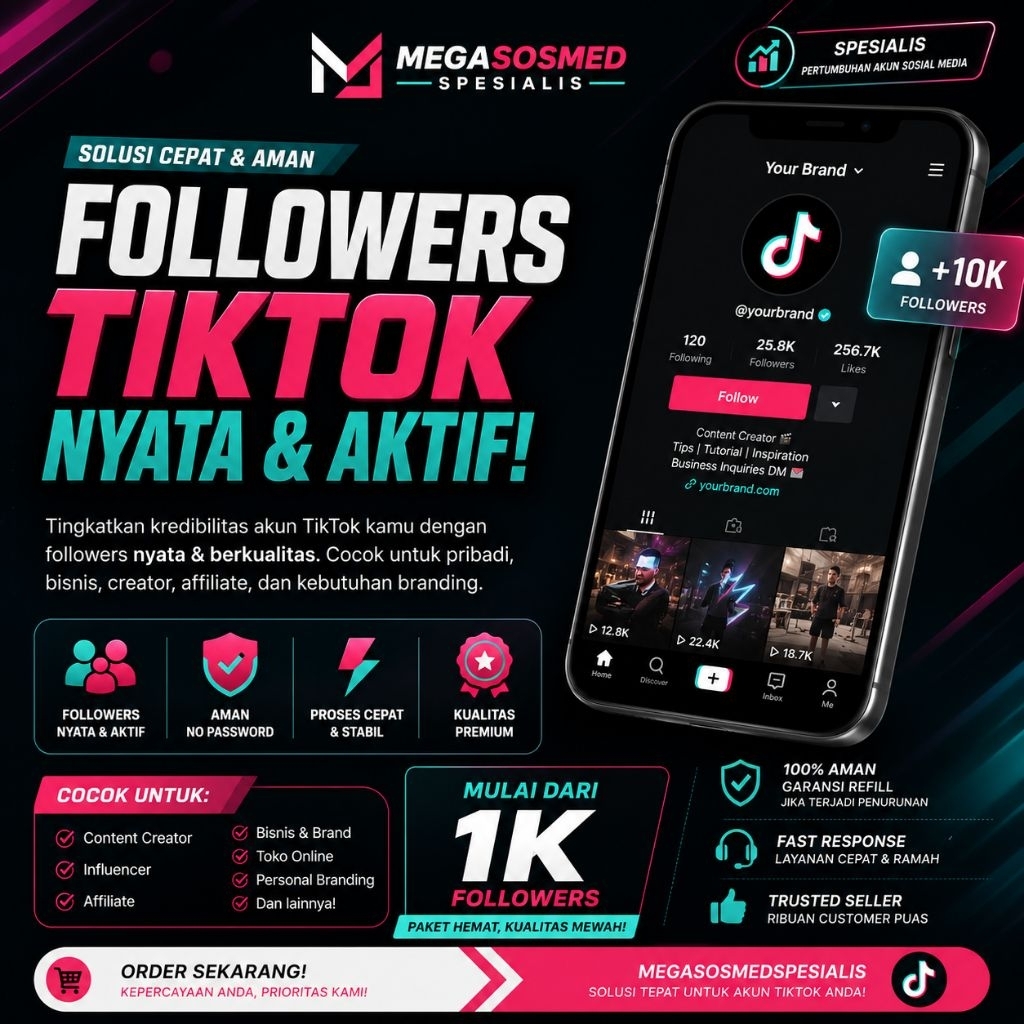 FOLLOWER TIKTOK INDO REAL BERGARANSI