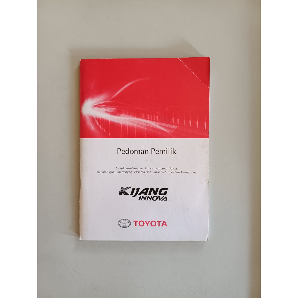 BUKU PEDOMAN PEMILIK MANUAL BOOK TOYOTA KIJANG INNOVA 2019 (ORIGINAL)