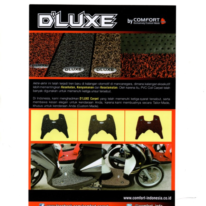 Dluxe Karpet Motor Step Floor Yamaha Mio Sporty