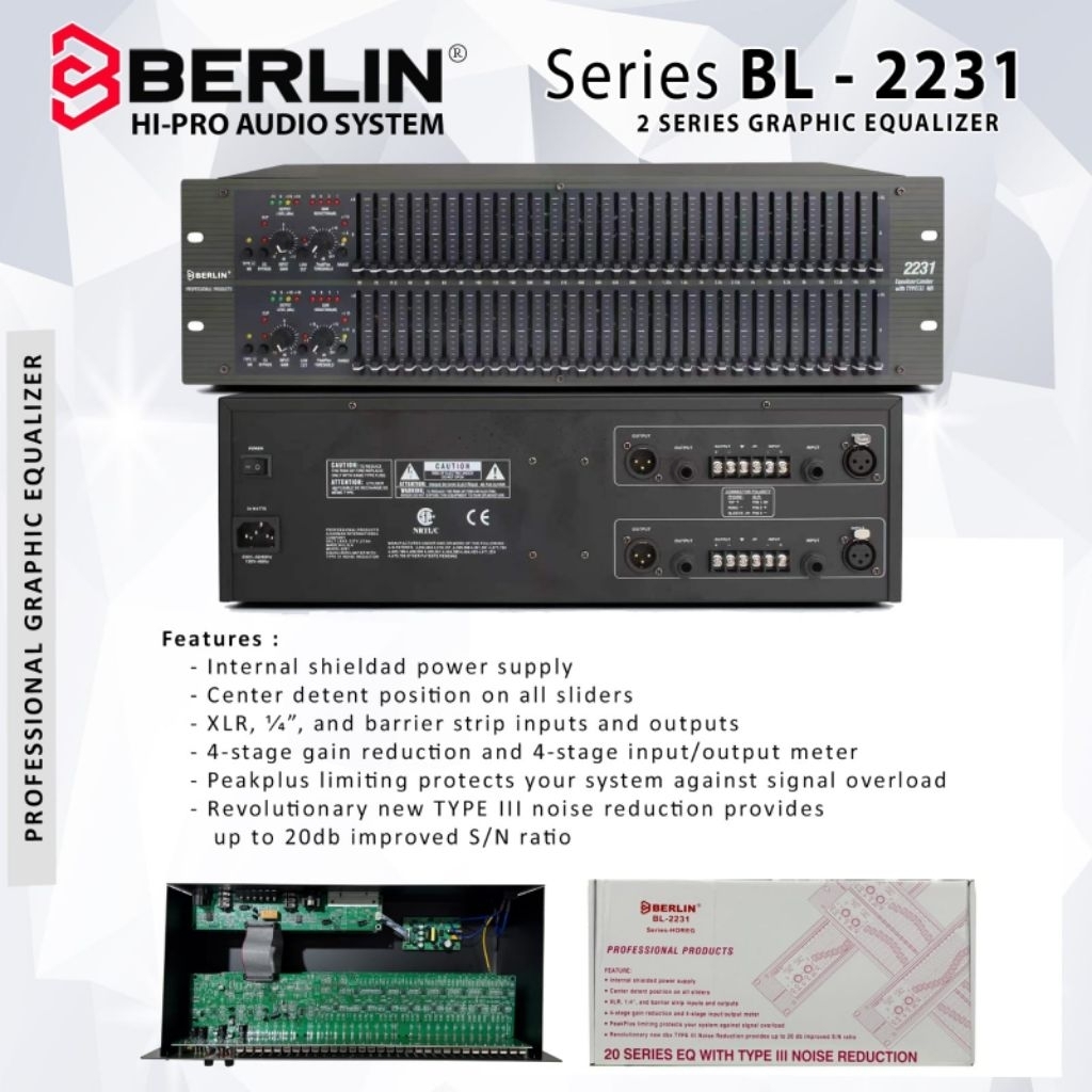 EQUALIZER BERLIN BL 2231/ Equalizer Berlin Bl 2231/ equalizer berlin bi 2231