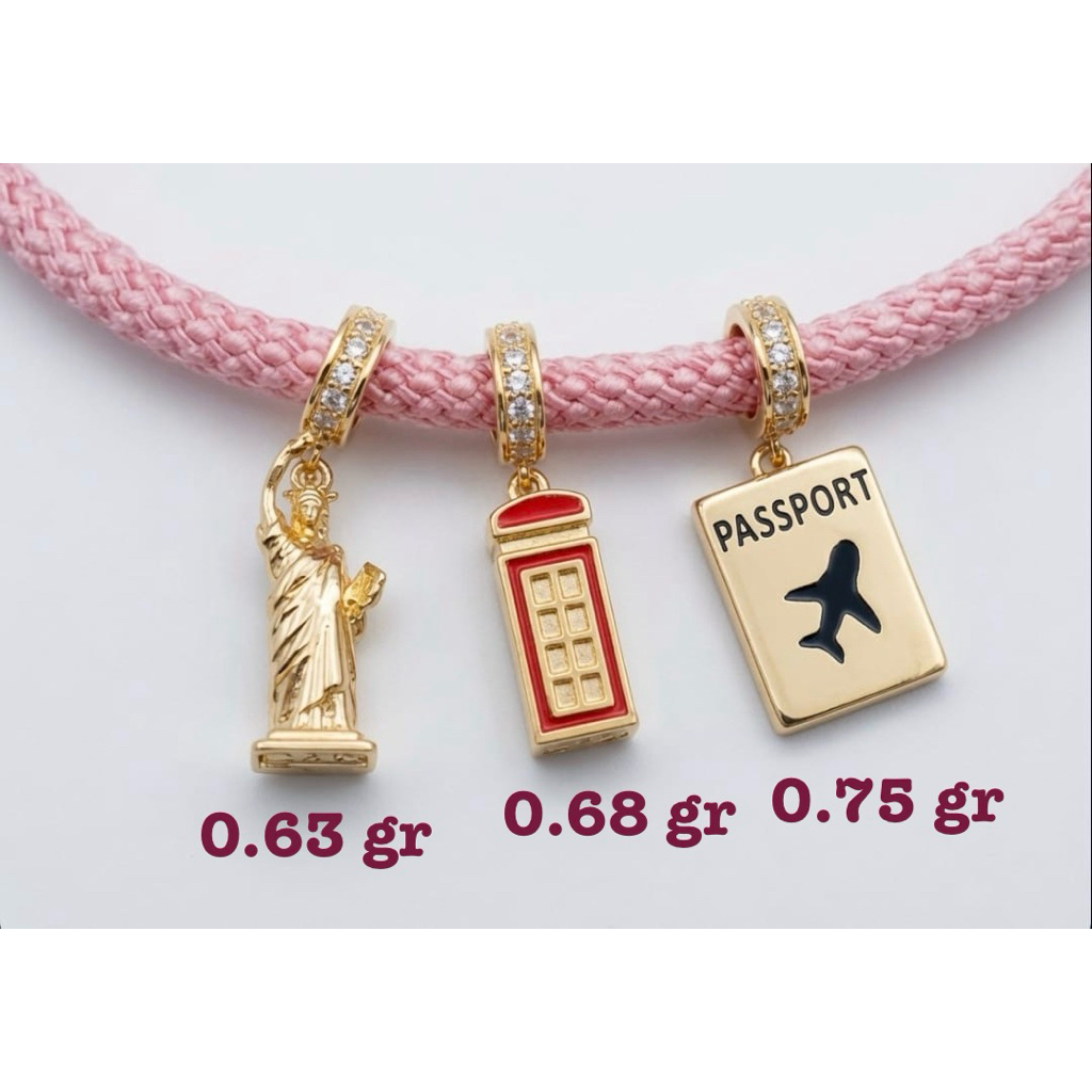 CHARM LIONTIN GELANG DAN KALUNG UBS SWEETIE 8K