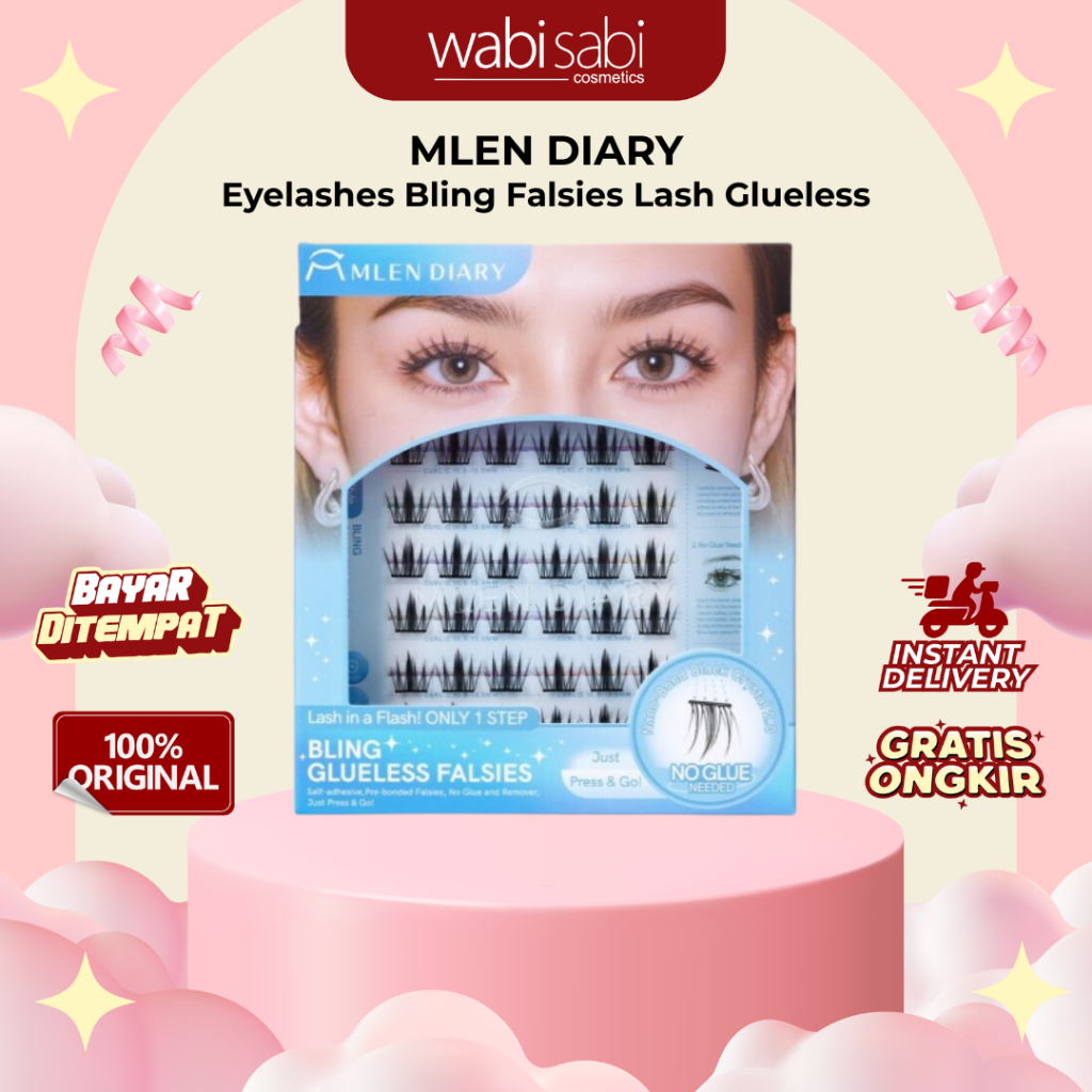 MLEN DIARY - Eyelashes Bling Falsies Lash Glueless