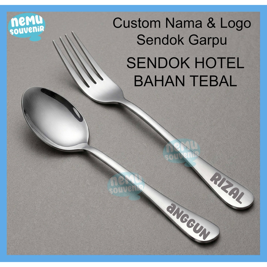 Custom sendok - Custom sendok dan garpu - Custom nama sendok - Custom nama sendok dan garpu - Custom