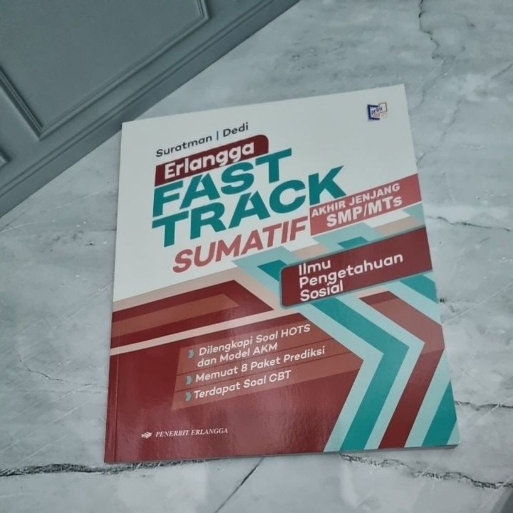 ERLANGGA Fast Track Sumatif SMP/MTS IPS Buku Baru Soal Prediksi HOTS AKM CBT