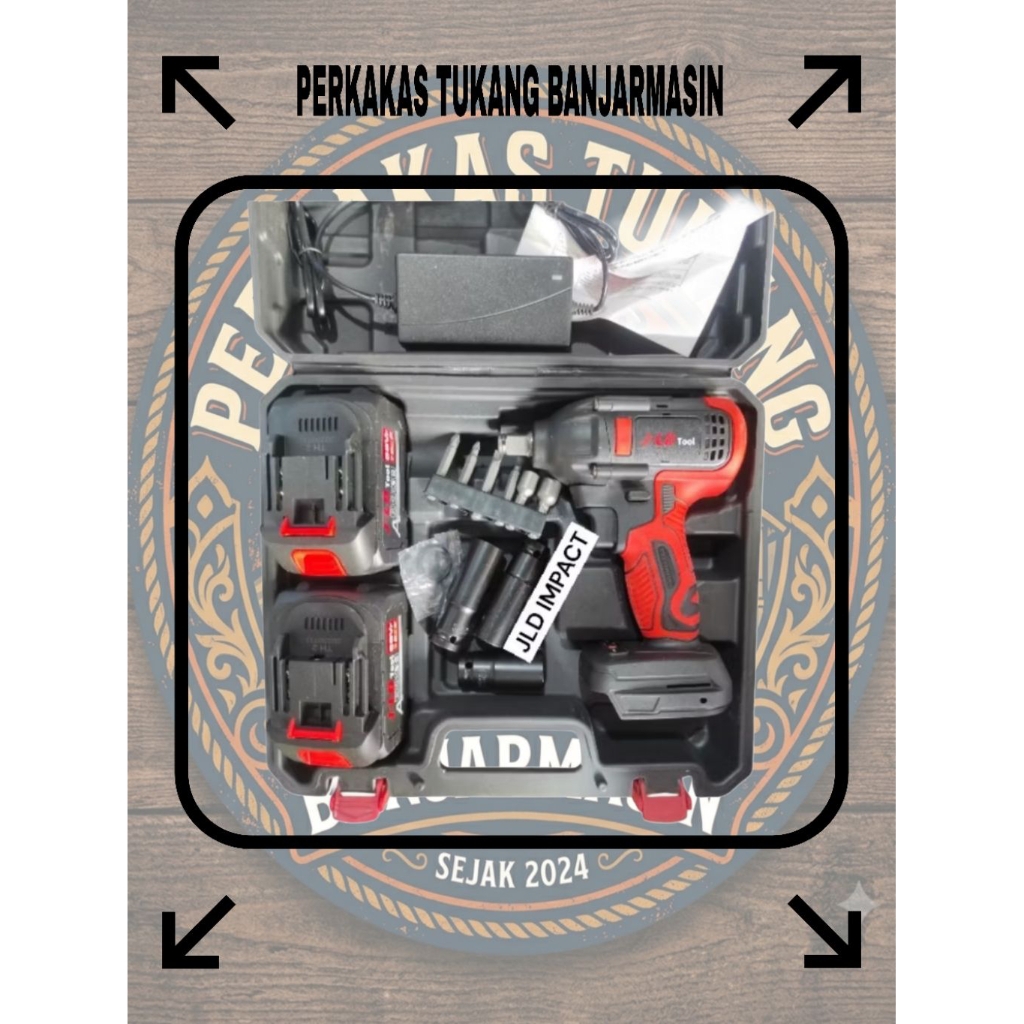 BOR BATERAI IMPACT WRENCH JLD 2 BATERAI 88VF 350NM - IMPACT WRENCH JLD BUKA BAUT KUNCI BANJARMASIN