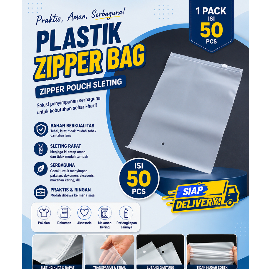 Plastik zipper bag / Ziplock reseleting Doff