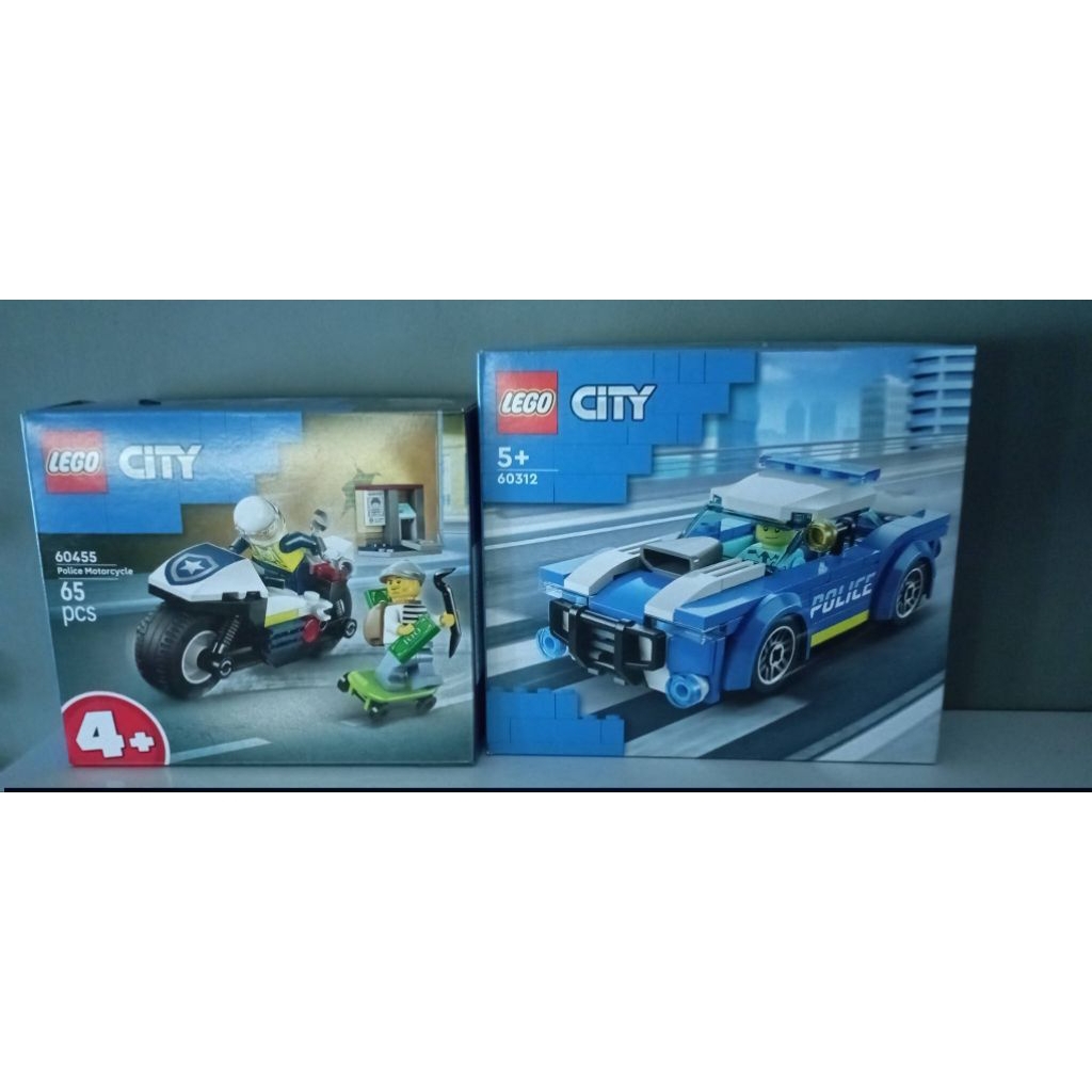 Set Mobil Polisi LEGO City 60312 &  LEGO City (60455)
