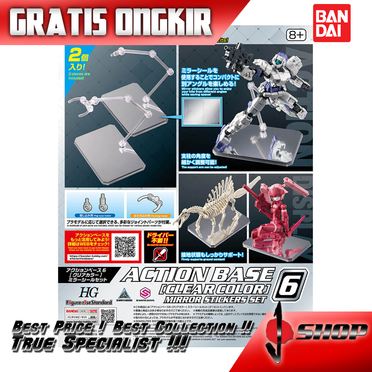ACTION BASE 6 (CLEAR COLOR) MIRROR SEAL SET