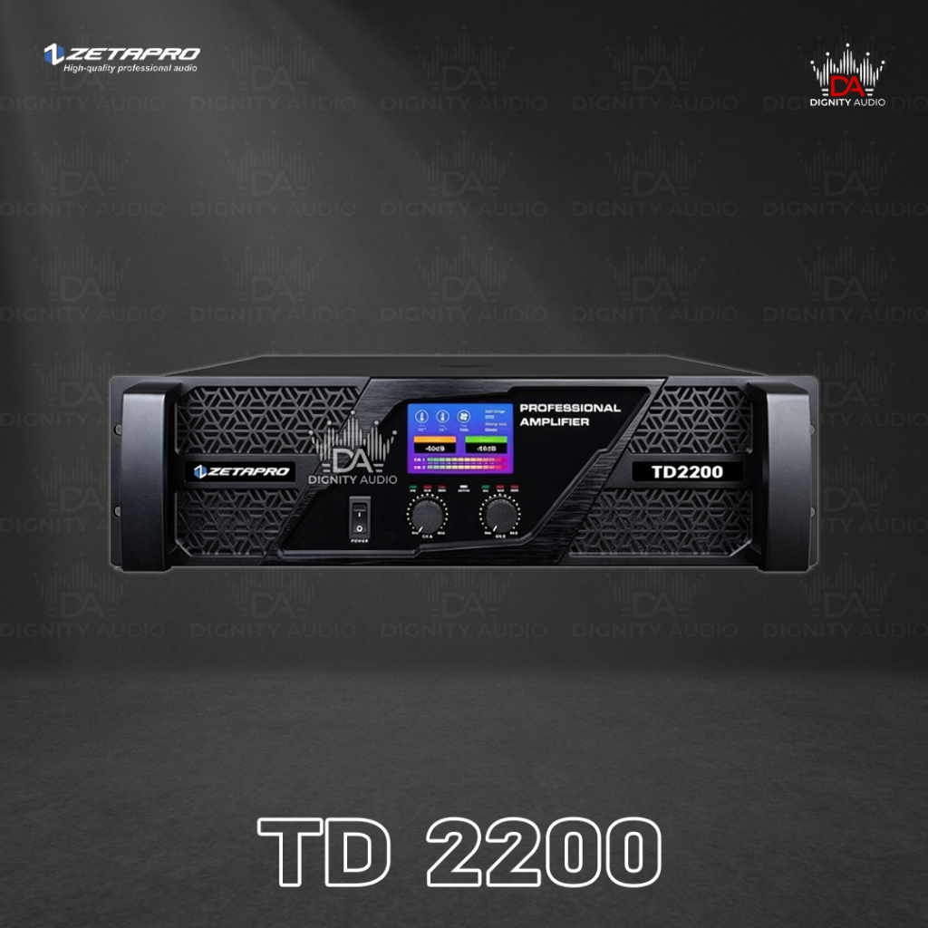 Power Amplifier ZETAPRO TD2200 | TD 2200 | TD-2200 Original