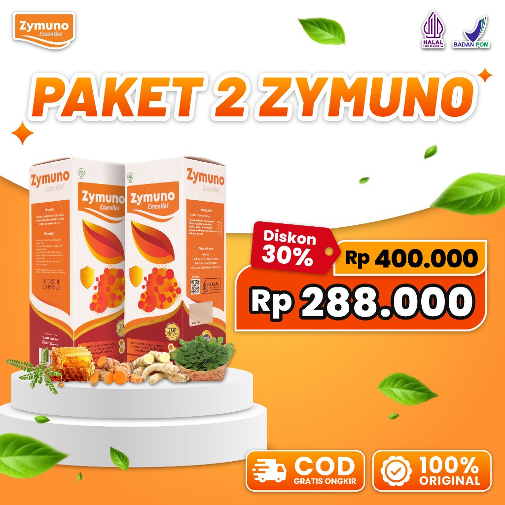 Zymuno 2 Botol - Madu Herbal Atasi Haid Tidak Lancar Kista Keputihan Benjolan Tumor & Kanker