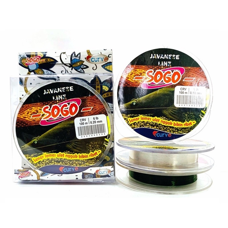 Senar Pancing Tahan Keriting Curve SOGO 0,06mm - 0,45mm