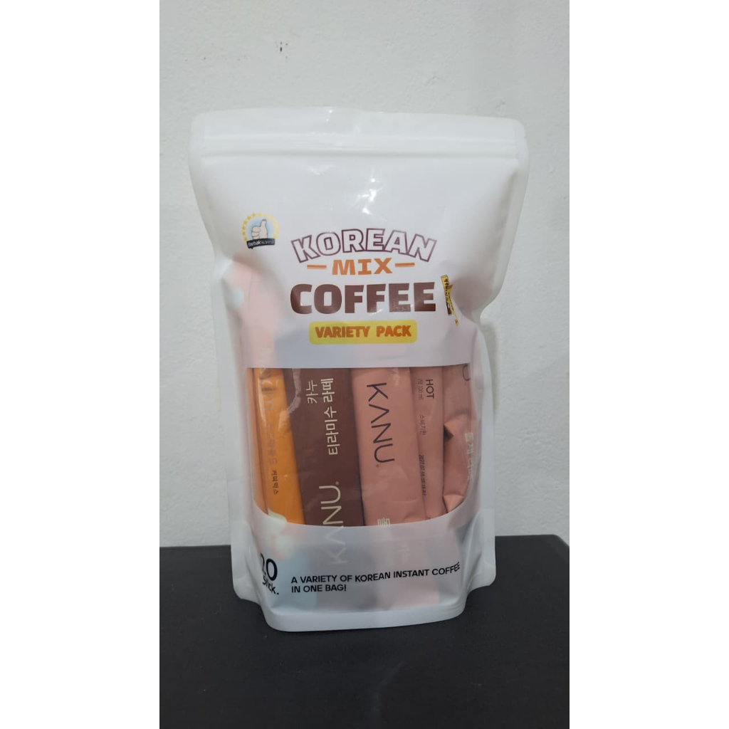 Maxim Kanu Coffee Mix 20pcs Variety Pack (Flavour: Supreme Gold, Dolce Latte, Tiramissu Latte, Choco