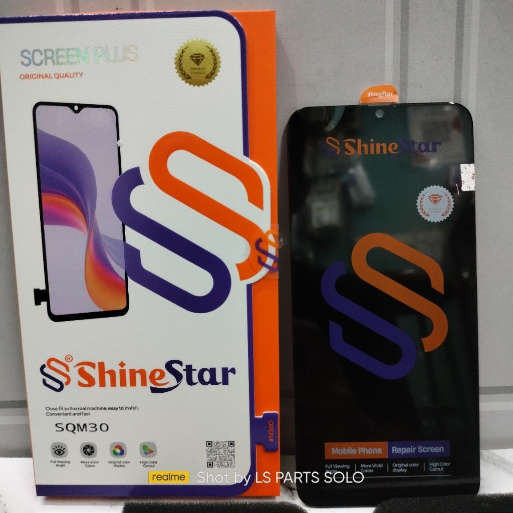 Shinestar ~ Lcd Samsung M30 / M30S / M21 / M31 Black Ori Shinestar