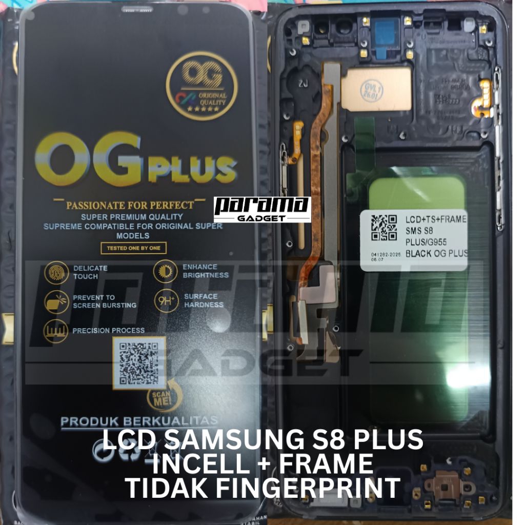 LCD SAMSUNG GALAXY S8+ S8 PLUS TOUCHSCREEN INCELL FRAME ORIGINAL OG PLUS