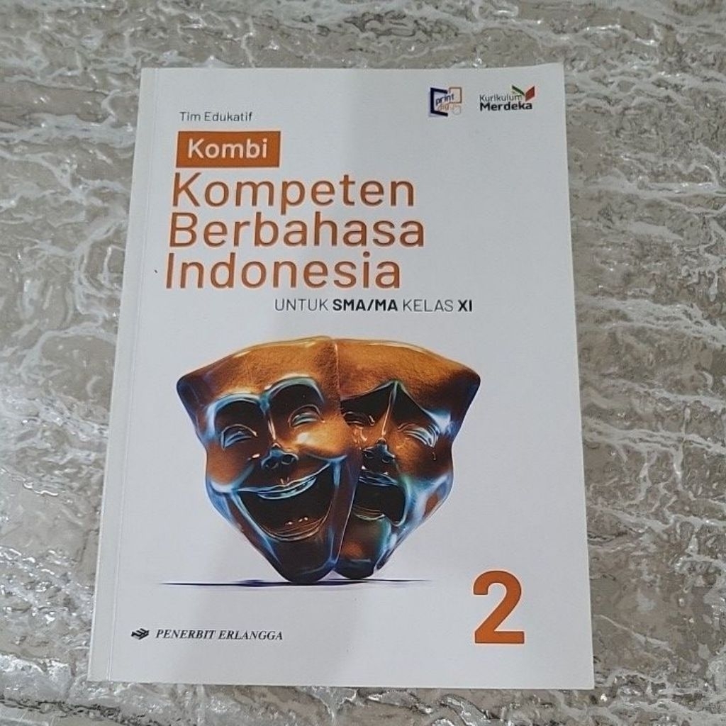Preloved buku cetak Kompeten Berbahasa Indonesia 2