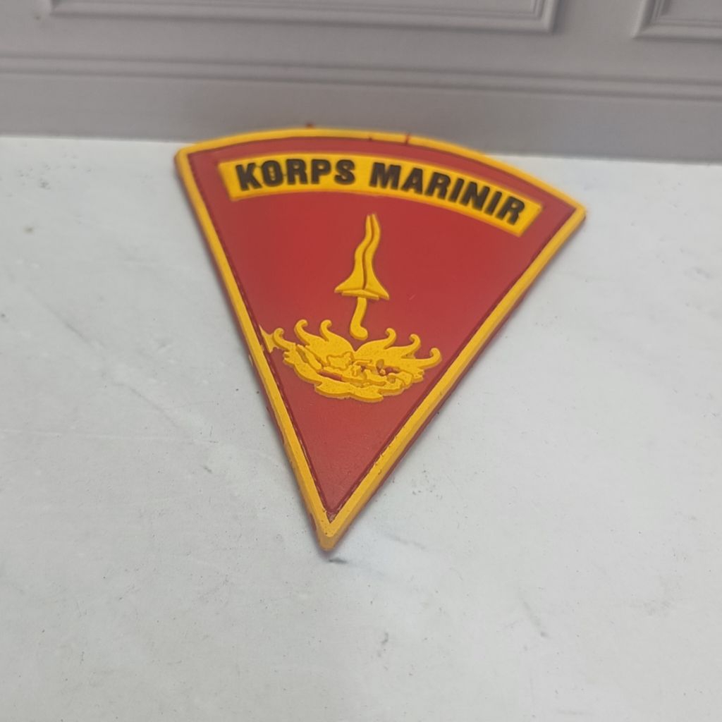 Patch Rubber Marinir Segitiga Merah
