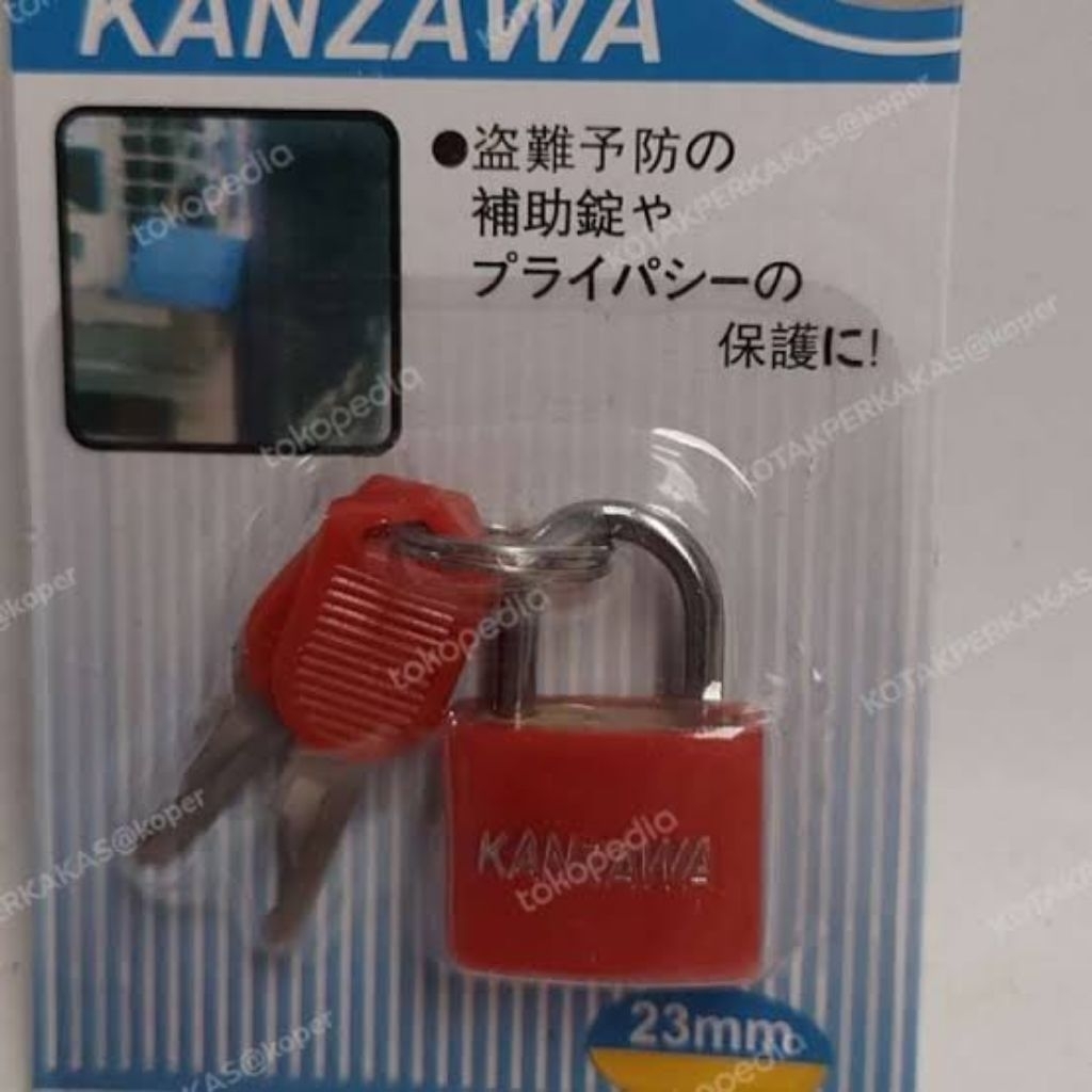 gembok koper 23mm kanzawa