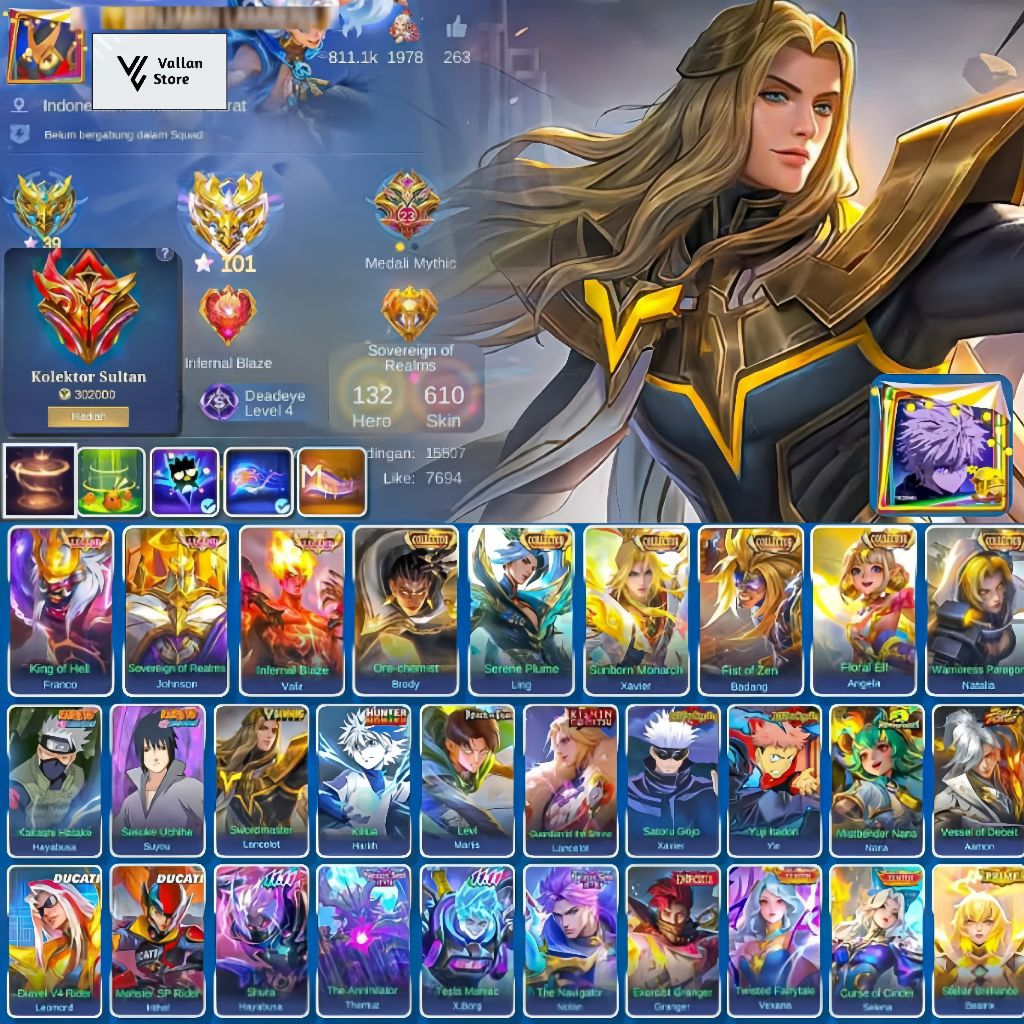 akun mobile legends mythic imo skin gg banyak