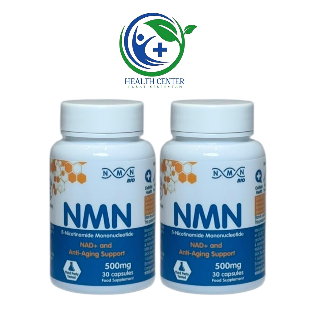NMN Suplement Bio B-Nicotinamide 500mg Mononucleotide NAD+ Multivitamin Asli Original