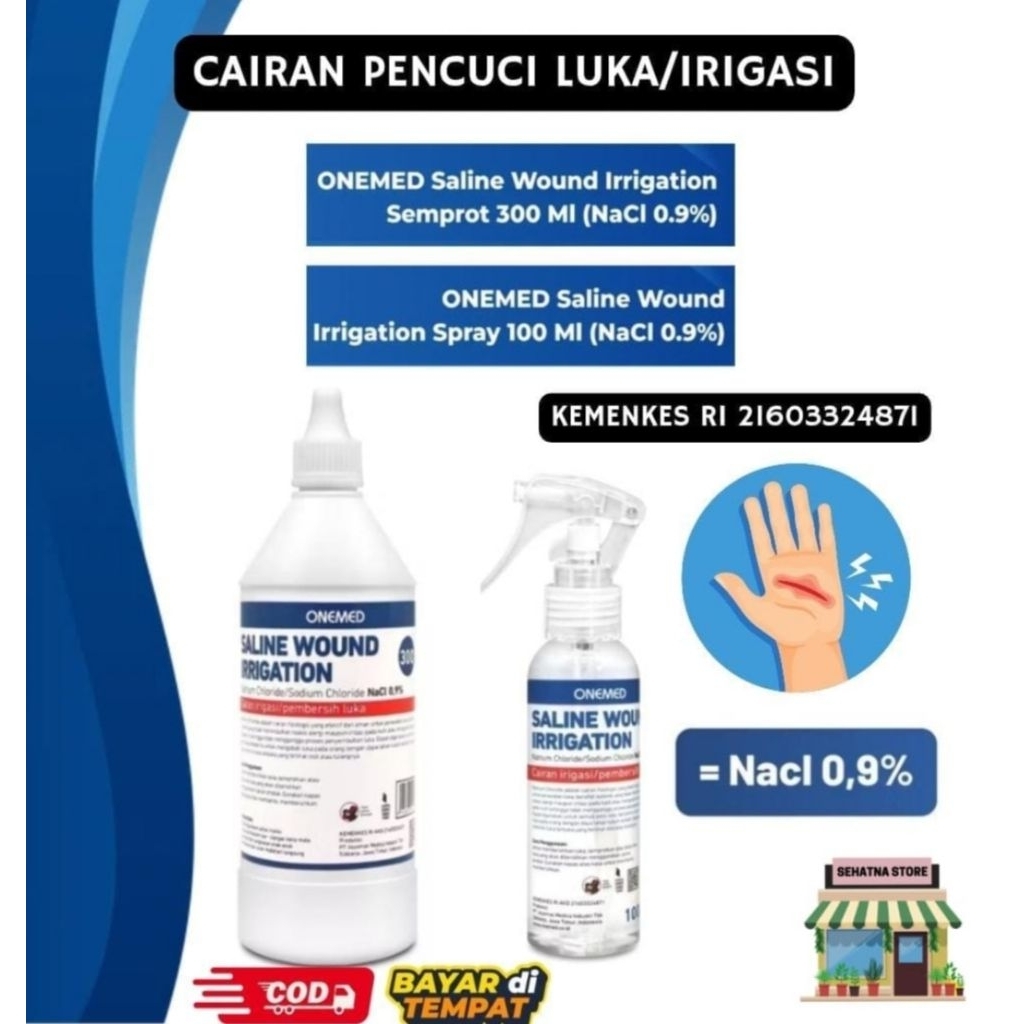 CAIRAN NACL 0,9% PEMBERSIH LUKA | IRIGASI