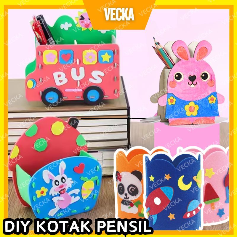 Mainan Edukasi Anak - Tempat Pensil Unik - Diy Project Art