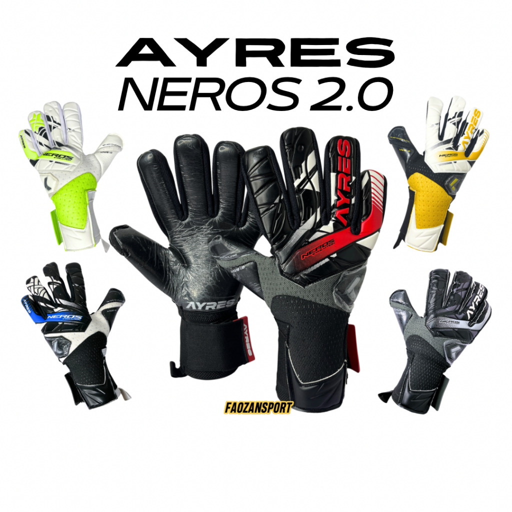 Sarung Tangan Ayres Neros Evolution MWG Contact Latex Glove Kiper Futsal Gecko Negative RollFinger C
