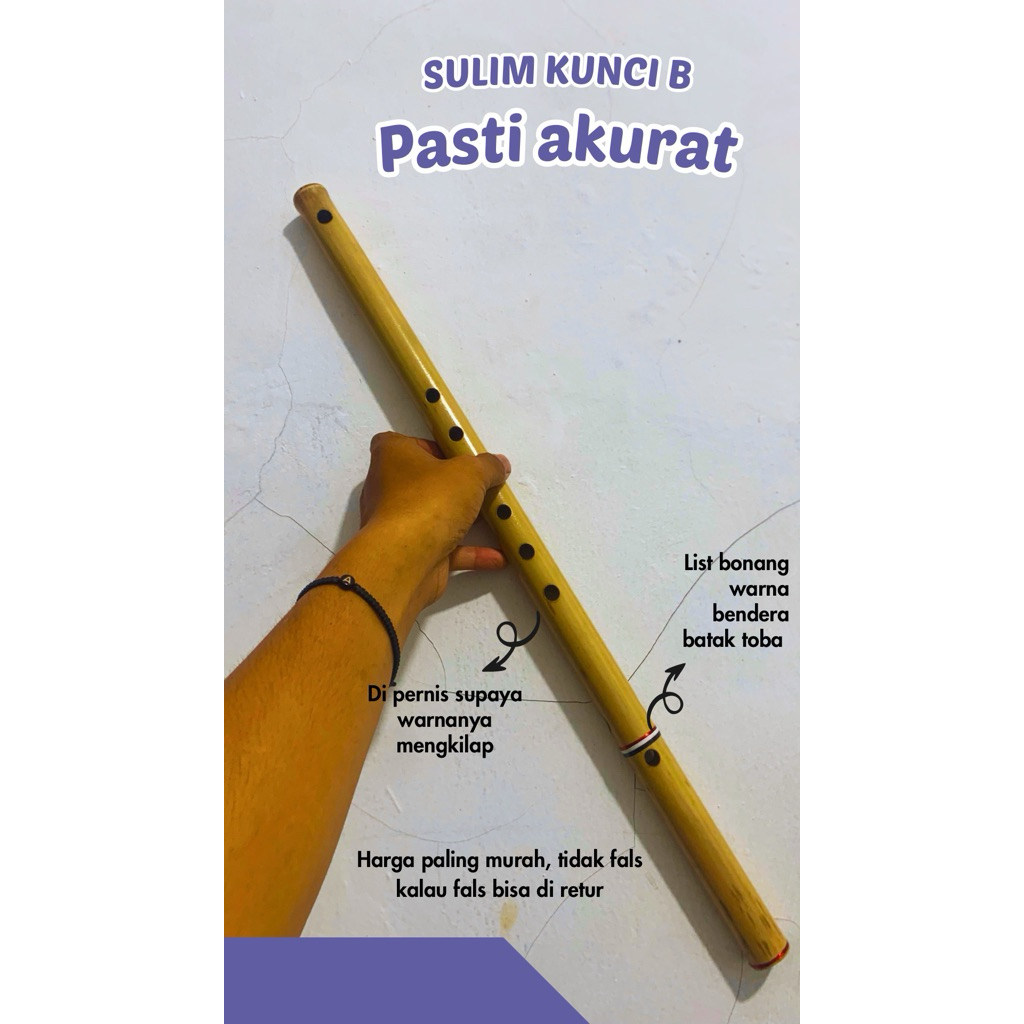 SERULING BATAK KUNCI B POLOS