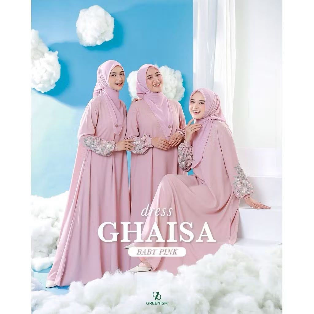 GAMIS GHAISA DRESS GREENISM | GAMIS GREENISM PREMIUM