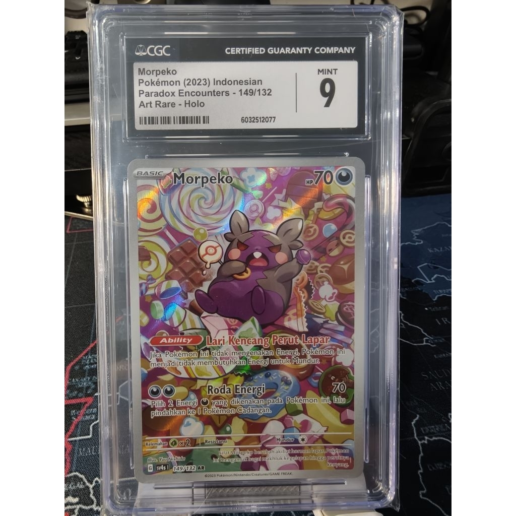 SLAB POKEMON MORPEKO ID CGC 9 CUTE COMEL