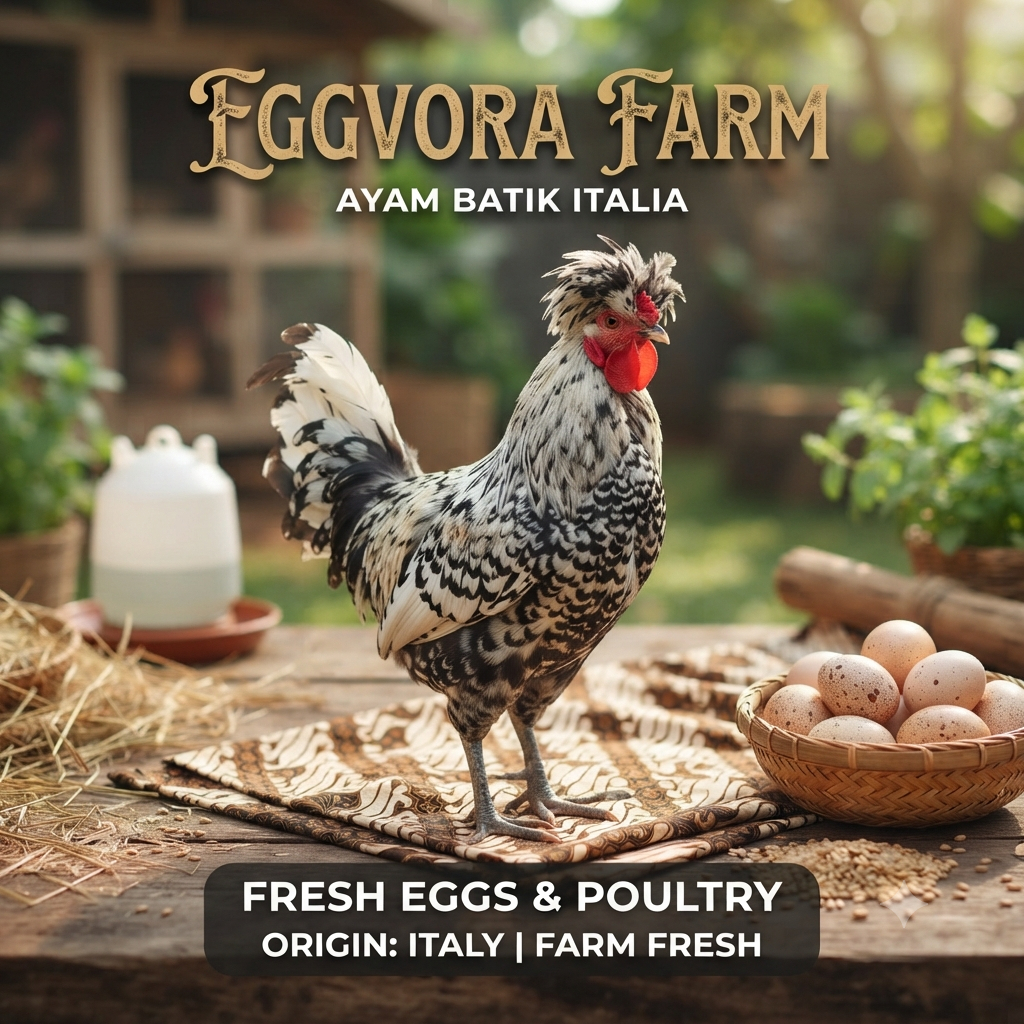 TELUR FERTIL AYAM BATIK ITALY UNTUK DI TETASKAN UD KURNIA PRATAMA