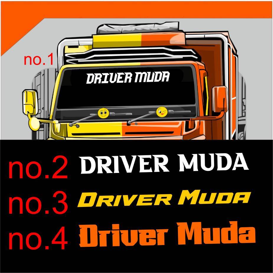 stiker custom nama mobil truk keren