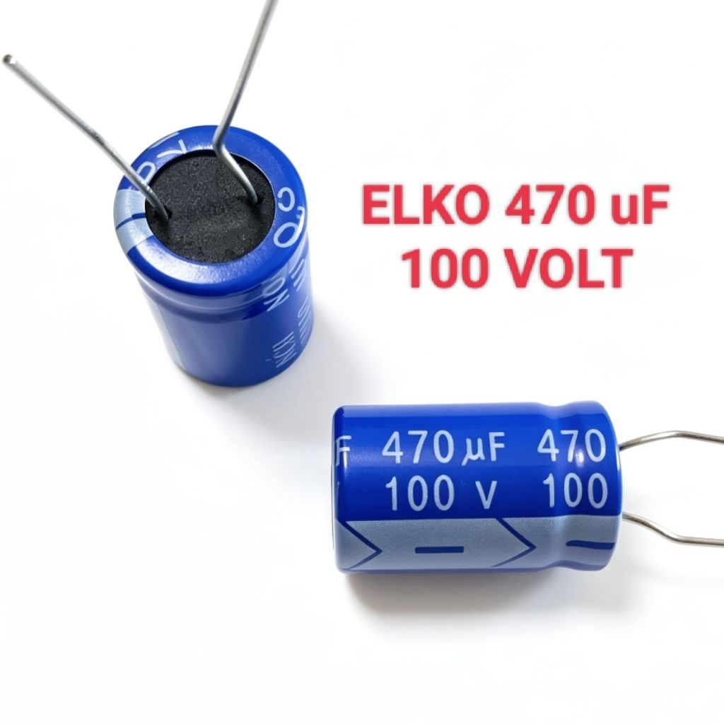 KAPASITOR ELCO ELKO 470UF 100V 470 UF 100 VOLT