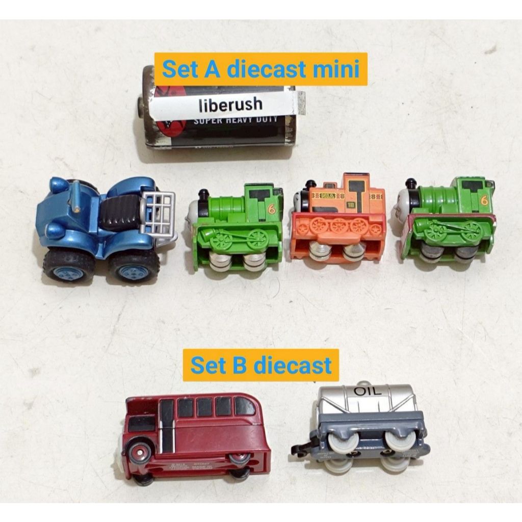 [/Set] gakken thomas the tank engine letzgo adventure percy nia , bob the builder scrambler , tomica