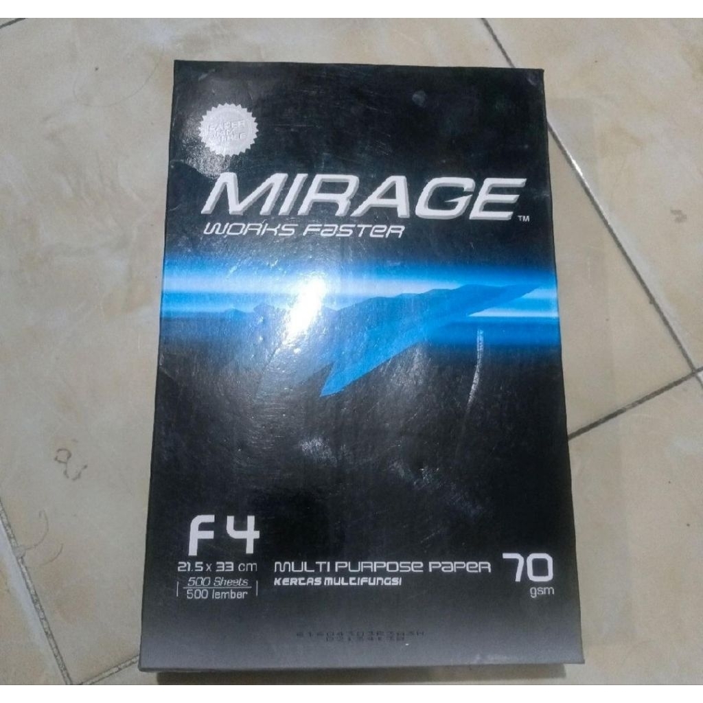 kertas hvs folio 70gram Mirage satuan rim