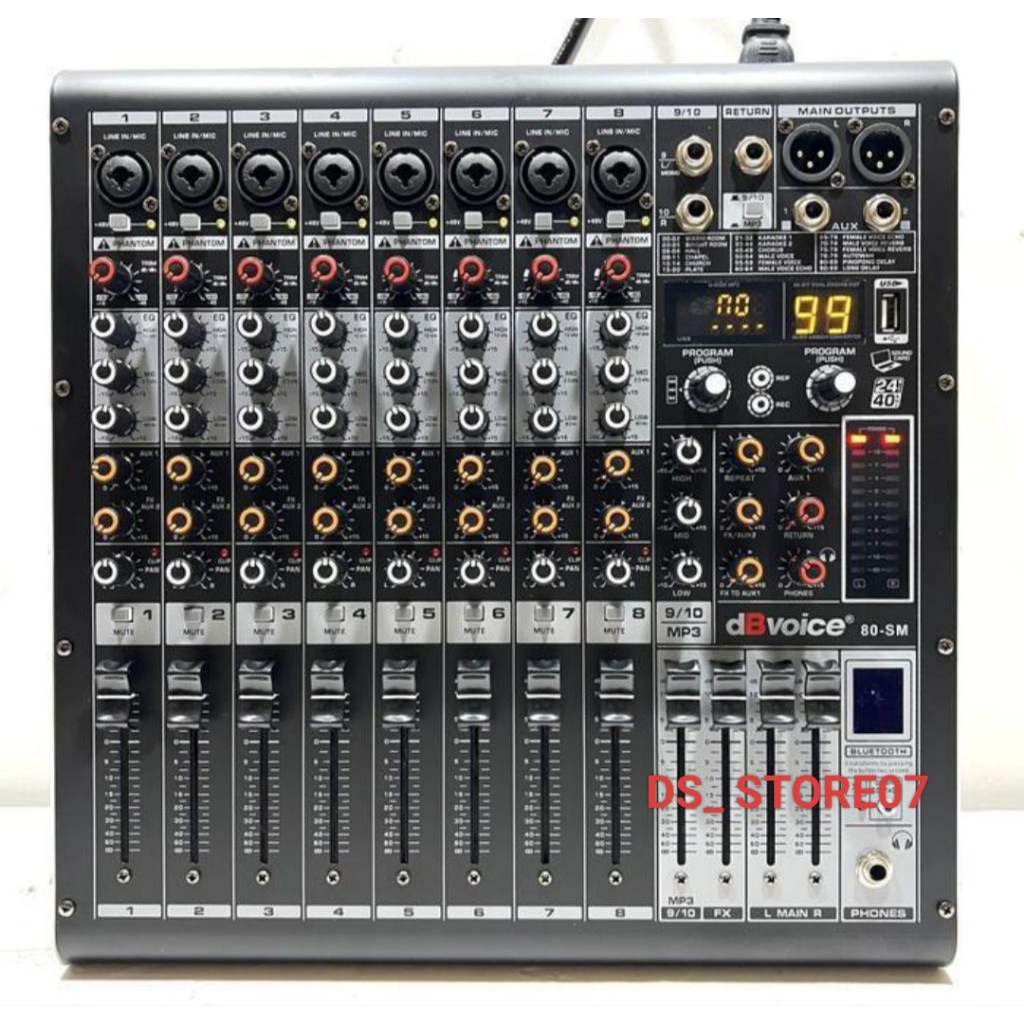 Mixser Ashley AX8N bluetooth original 8 channel