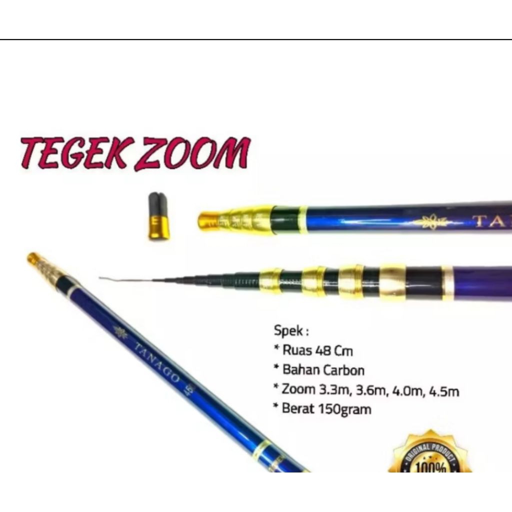 JORAN TEGEK CARBON RUAS PENDEK ZOOM JIGMEN TANAGO 450/GEMES || 360 TEGEK CARBON ZOOM