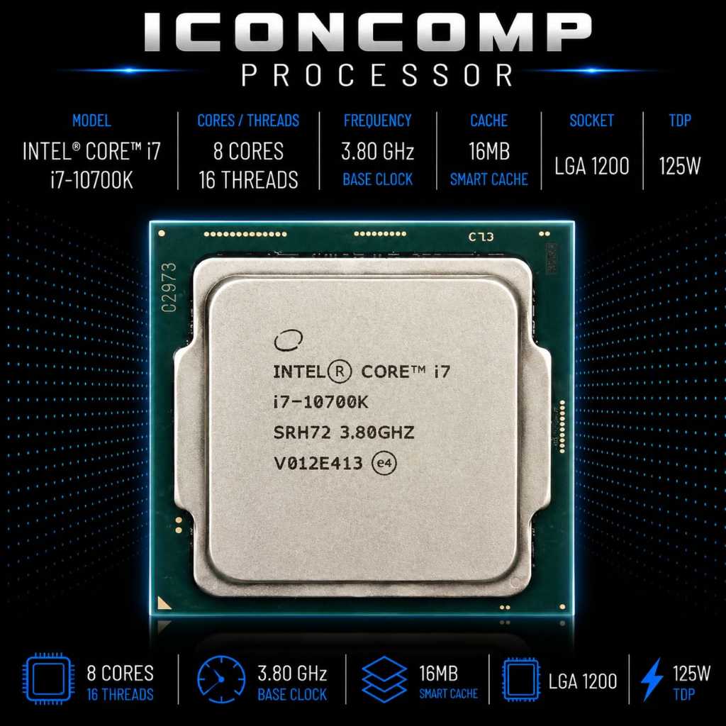 PROCESSOR INTEL CORE I7 10700K TRAY LGA 1200