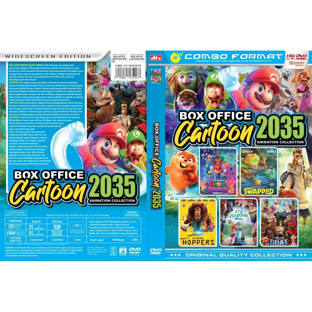 Kaset Koleksi Anak Box Office Cartoon 2035