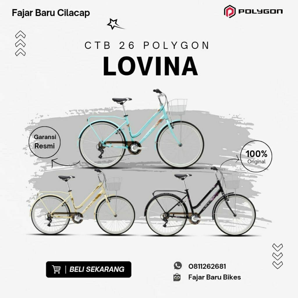 Sepeda Citybike Polygon Lovina 26