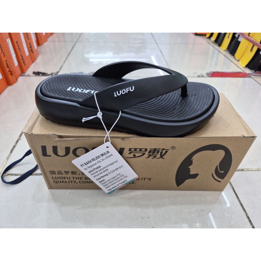 SENDAL JEPIT WANITA LUOFU ORIGINAL Anti slip Ringan