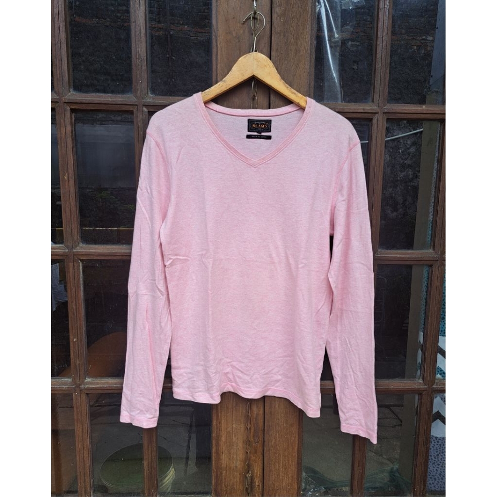 Kaos Beams plus Japan Long Sleeve Unisex Size S-M