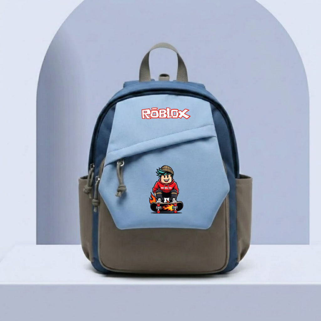Catenzo - CUT 028 P238 Tas Ransel Sekolah Anak TK PAUD Desain Roblox Skate Ollie Ringan Awet Muat Un