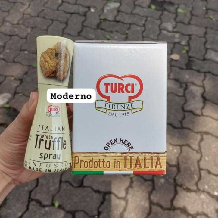 Turci white truffle oil Spray infused 40ml perkarton isi 6 - Turci truffle oil spray 40ml perkarton 