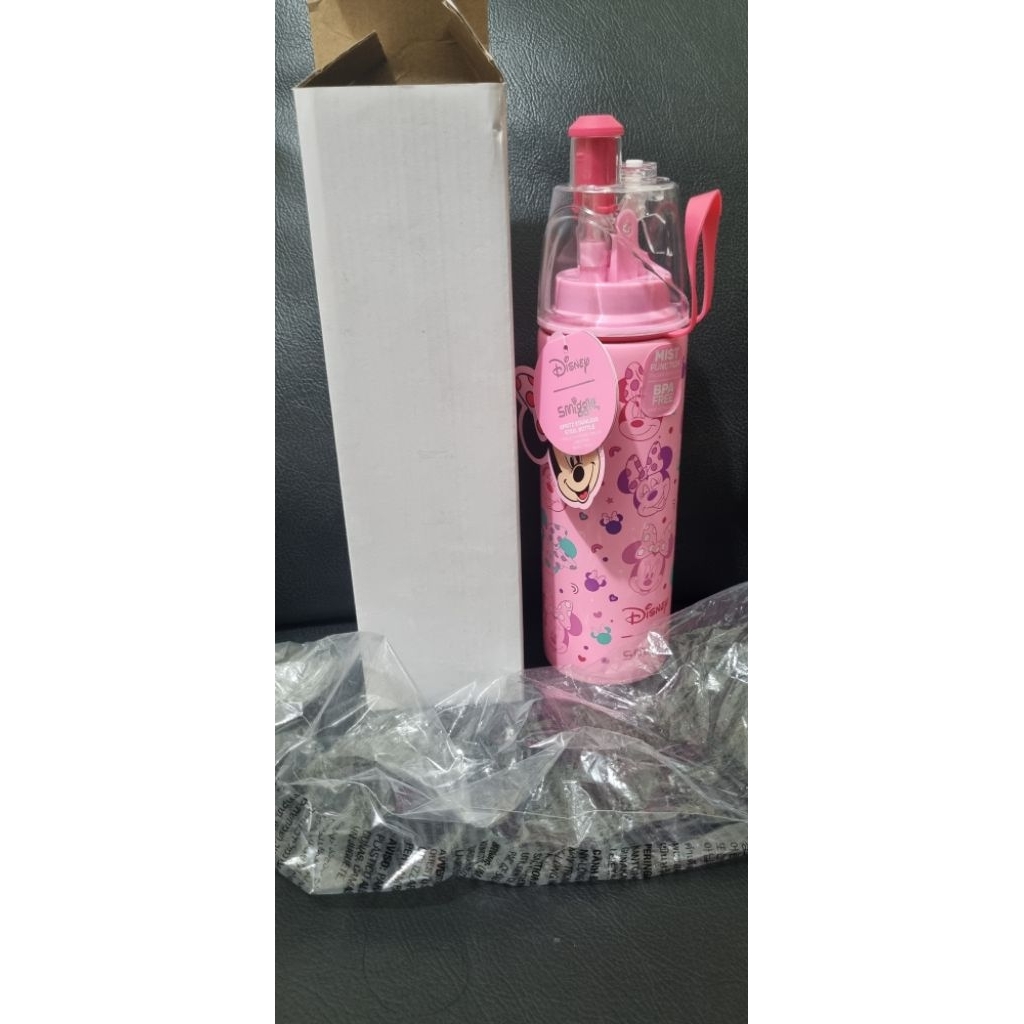 Botol minum mickey smiggle stainless pink