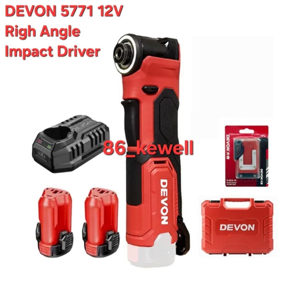 Devon 5771 12V Right Angle Impact Driver