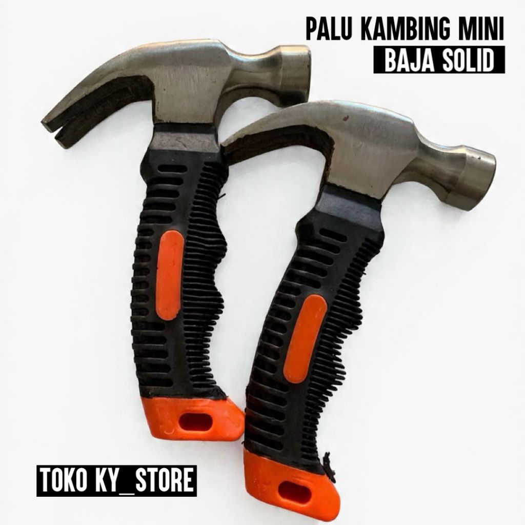 PALU KAMBING MINI BAJA BESI PEGANGAN NYAMAN ANTI SLIP