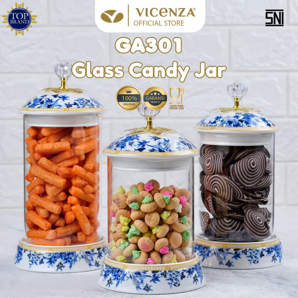 Vicenza Glass Candy Jar GA301