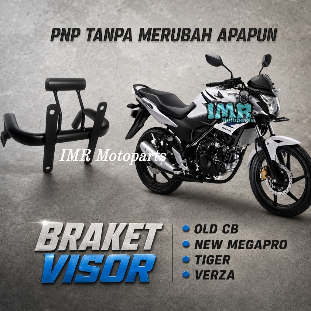 Bracket visor pangkon Windshield Visor Old/New CB, Megapro, Tiger, Verza.