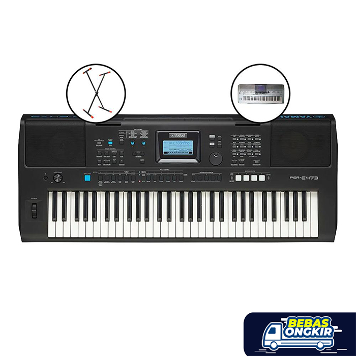 Paket Reguler KEYBOARD YAMAHA PSR E473 / PSR E 473 / PSR-E473
