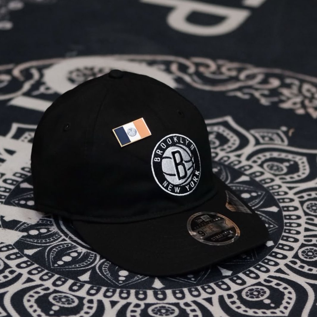 NEW ERA 9FIFTY CITY TEAMS BROOKLYN NETS BLACK RC 9FIFTY CAP